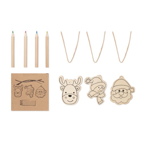 FUNCOOL Décorations en bois à dessiner - 1