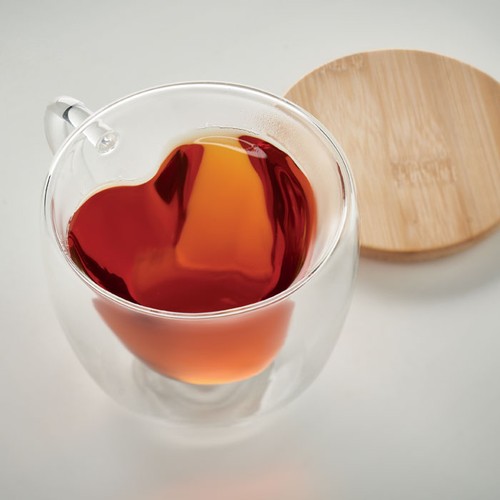 CORAMUG Taza de vidrio de borosilicato