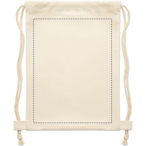 Emplacement de marquage : dos du sac