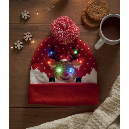 SHIMAS LIGHT Bonnet de Noël tricoté avec LED - 2