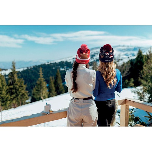 blue SHIMAS LIGHT Gorro de punto navideño LED