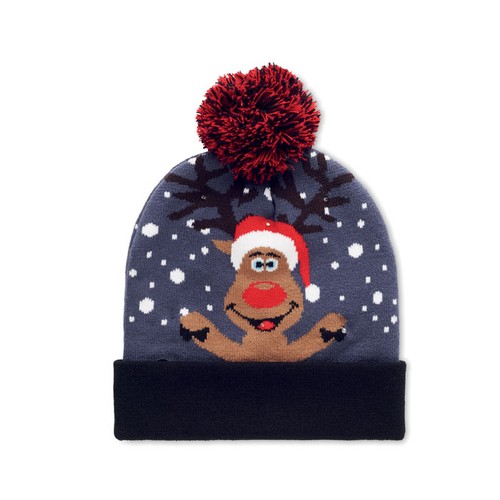 blue SHIMAS LIGHT Gorro de punto navideño LED