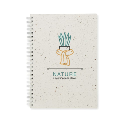 SEED RING Carnet A5 couv. papier semence - 4