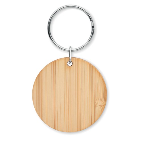 ROUNDBOO Porte-clés rond en bambou - 2