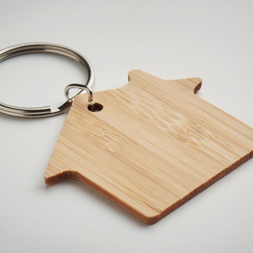 HOUSEBOO Porte-clés maison bambou - 5