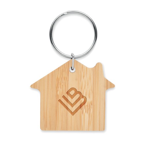 HOUSEBOO Porte-clés maison bambou - 4