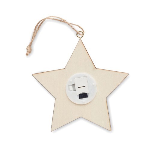 STARLIGHT Suspension étoile MDF avec led - 2
