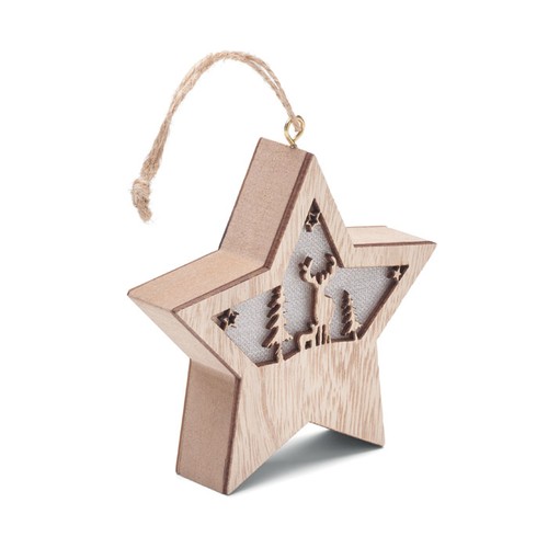 STARLIGHT Suspension étoile MDF avec led - 3