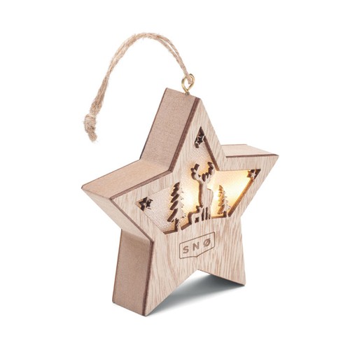 STARLIGHT Suspension étoile MDF avec led - 4