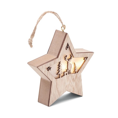 STARLIGHT Suspension étoile MDF avec led - 1