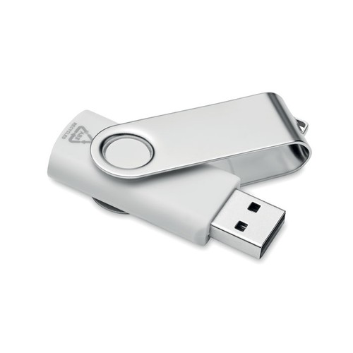 white TECHMATE RABS USB 16G de ABS reciclado