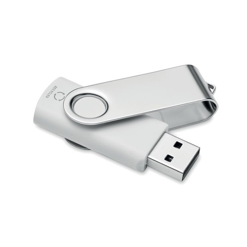 white TECHMATE RABS USB 16G de ABS reciclado