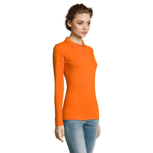 orange PERFECT LSL WOMEN PERFECT LSL POLO DE MUJER