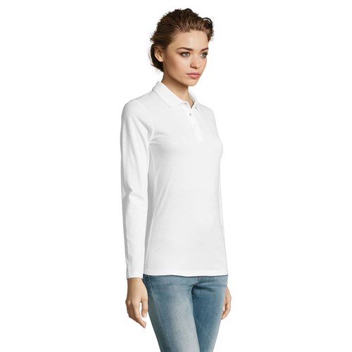 white PERFECT LSL WOMEN POLO DE MUJER