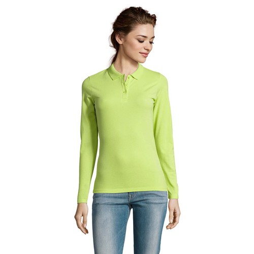 verde manzana PERFECT LSL WOMEN POLO DE MUJER