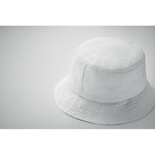 white BILGOLA+ Sombrero de paja de papel