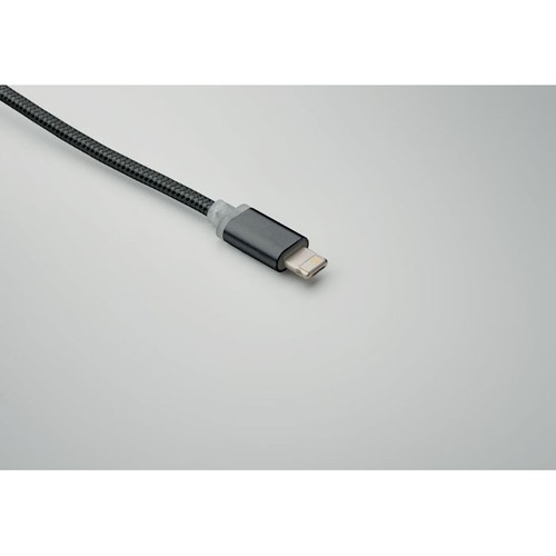 black BLUE Cable de carga 4 en 1 tipo C