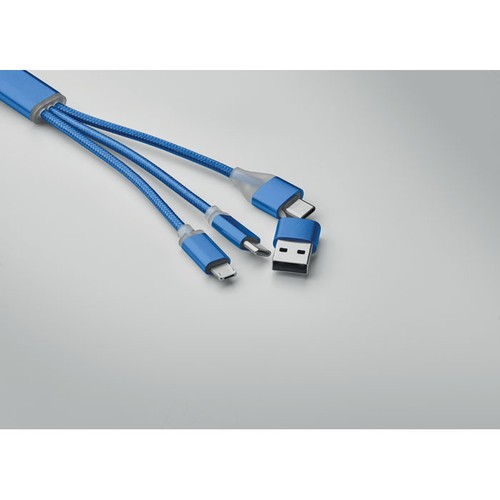 azulón BLUE Cable de carga 4 en 1 tipo C