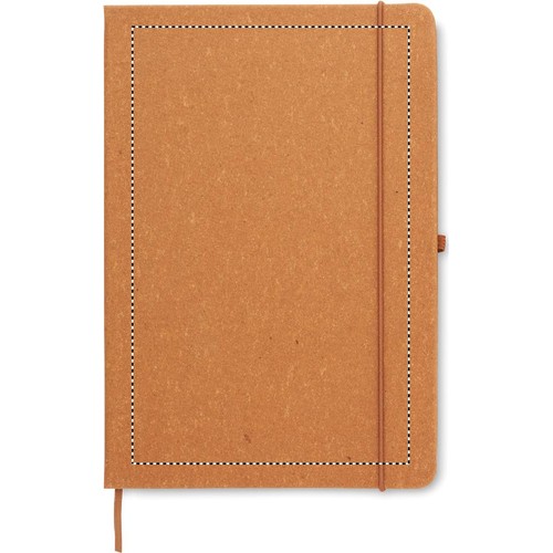 Emplacement de marquage : sur le devant du carnet