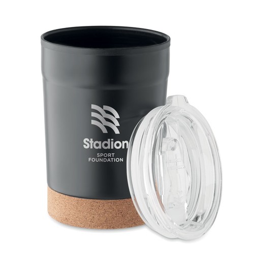 black NOMU Vaso doble pared 300ml