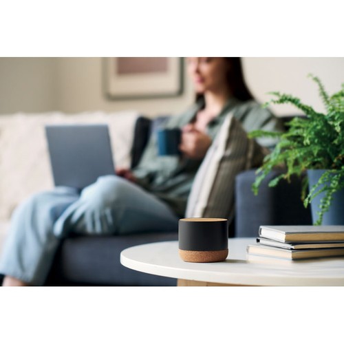 RUMBA Haut-parleur en liège et alu - 6