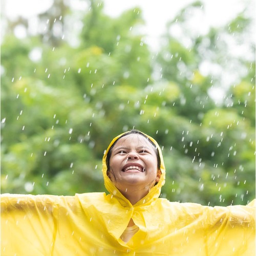 PONCHIE Chubasquero niño PEVA capucha