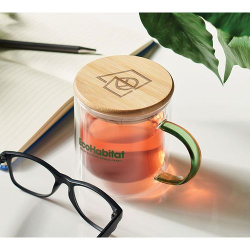FARBI Taza borosilicato doble pared