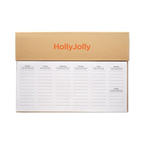 MEMWEEK Planificador semanal de mesa