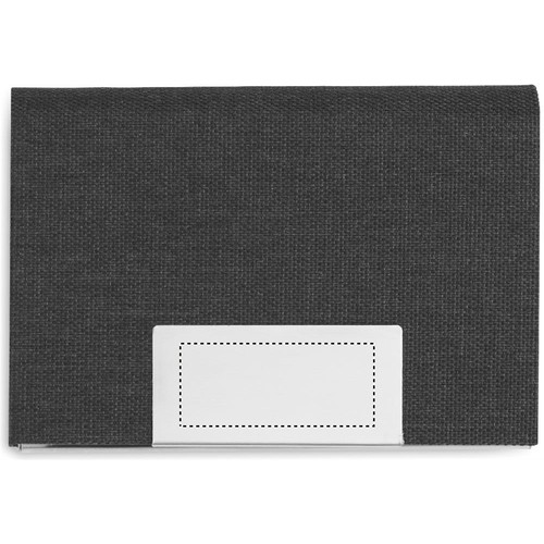 Emplacement de marquage : porte-cartes, métal