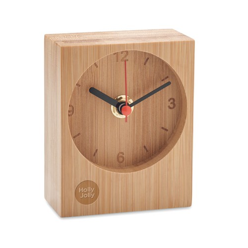 CLAMBU Reloj de sobremesa de bambú