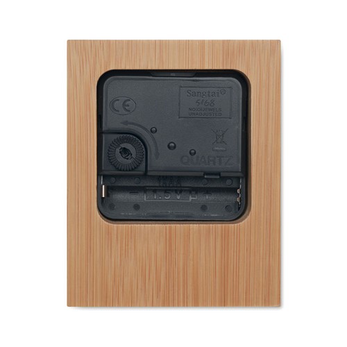 CLAMBU Reloj de sobremesa de bambú