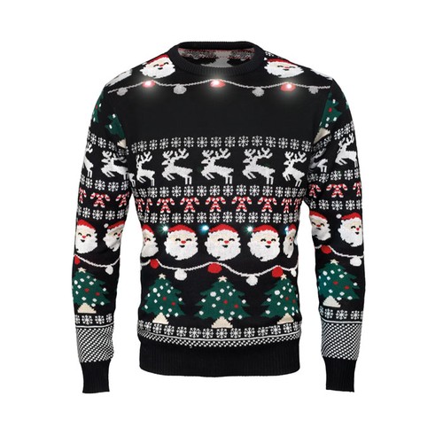 SHAMIS LARGE Jersey Navidad luz LED L/XL