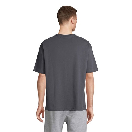 gris ratón BOXY MEN H CAMISETA OVERSIZE
