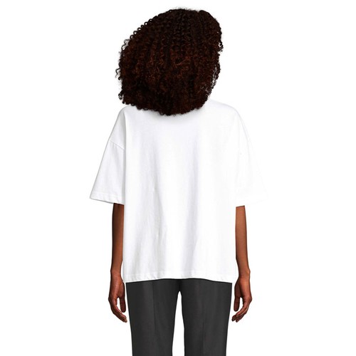 white BOXY WOMEN BOXY M CAMISETA OVERSIZE