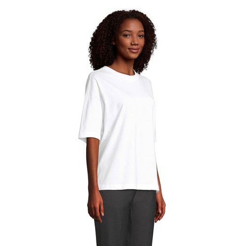 white BOXY WOMEN BOXY M CAMISETA OVERSIZE