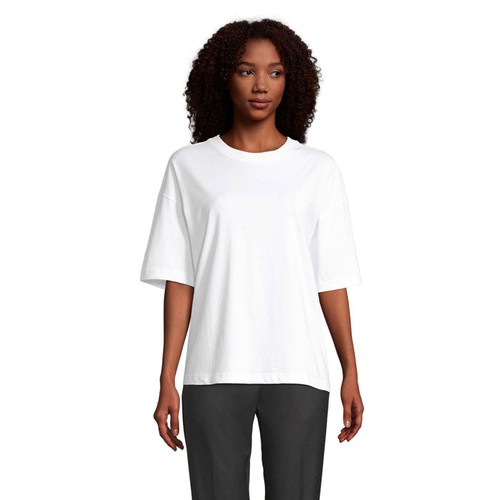 white BOXY WOMEN BOXY M CAMISETA OVERSIZE