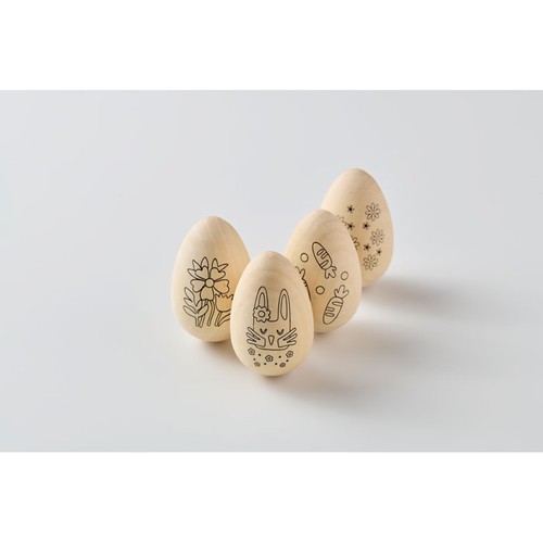 madera EISET Set para pintar huevos de pascu