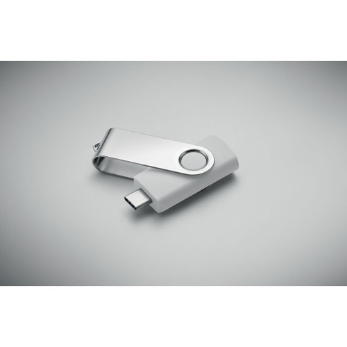 white COLODRI USB flash 3.0 tipo-C de 16G MO1401