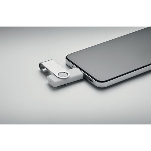 white COLODRI USB flash 3.0 tipo-C de 16G MO1401