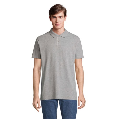gris chiné PULSE PULSE UNISEX POLO