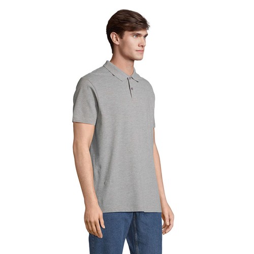 gris chiné PULSE PULSE UNISEX POLO