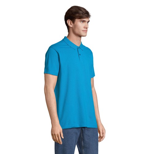 azul aqua PULSE UNISEX POLO
