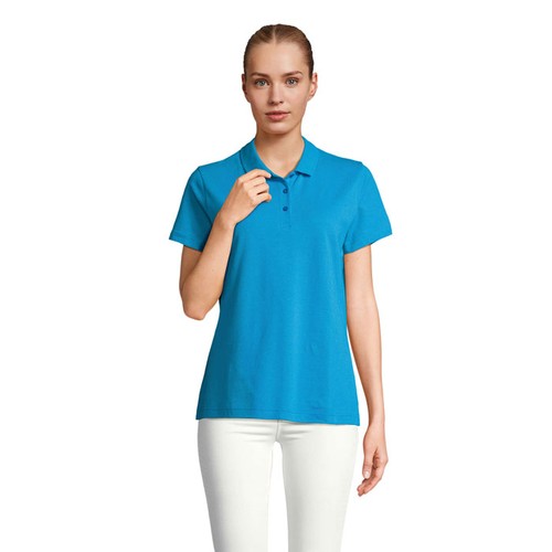 azul aqua PULSE WOMEN PULSE POLO MUJER