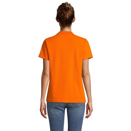 orange PULSE WOMEN POLO MUJER
