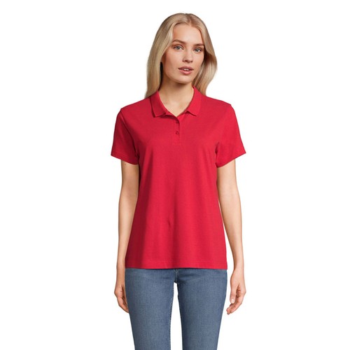 red PULSE WOMEN POLO MUJER