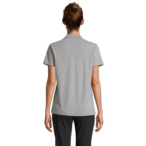 gris chiné PULSE WOMEN POLO MUJER