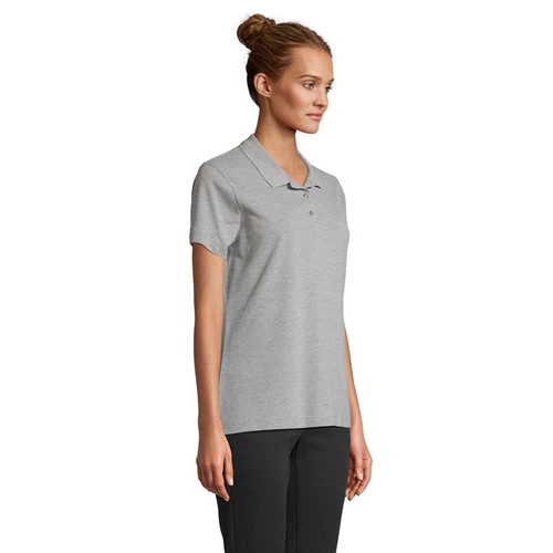 gris chiné PULSE WOMEN POLO MUJER