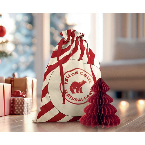 LAUKKU Grand sac coton Père Noël - 4