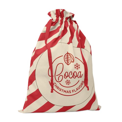 LAUKKU Bolsa grande algodón Papá Noel