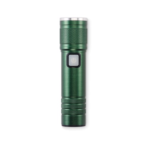 verde oscuro FLASHRA Linterna luz COB recargable